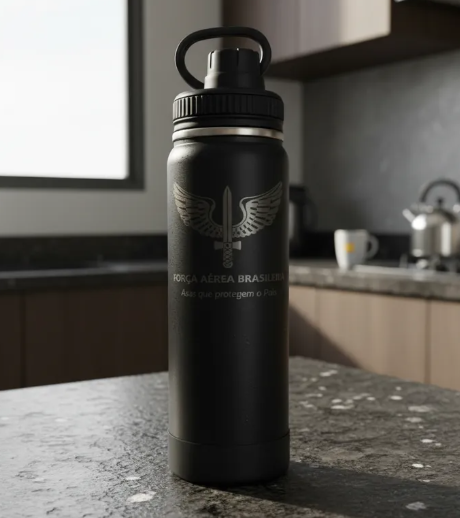 Garrafa Térmica Força Aérea Brasileira 800ml – Asas que Protegem o País