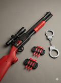 Kit Brinquedo Aventura com Lançador, Dardos e Algemas