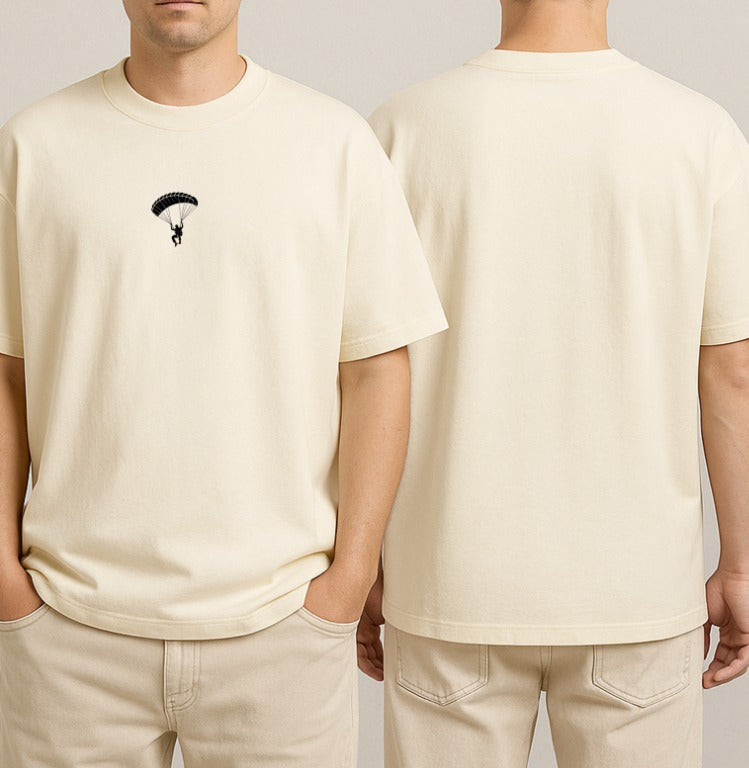 Camiseta Oversized Paraquedista Minimalista Premium 220G